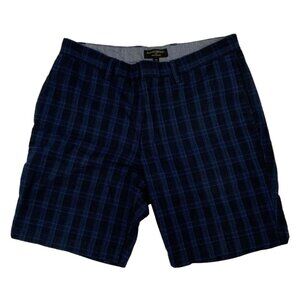 Banana Republic Aiden Club Shorts Men's Size 33 Blue Black Plaid Excellent very